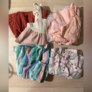 Baby Girl Dresses, Bundle of Four, Lot of Four, size 12 Months